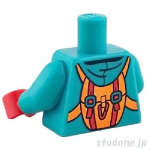 画像2: トルソー（ジャケット ダークターコイズ・バックパック/カラビナ/コンパス） (2)