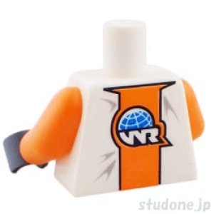 画像2: トルソー（レーサー ジャケット ホワイト・オレンジ パネル WR） (2)