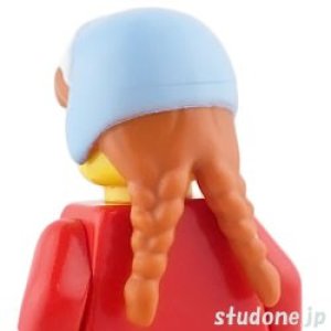 画像2: ヘア（ダークオレンジ・ウィンターハット ブライトライトブルー） (2)