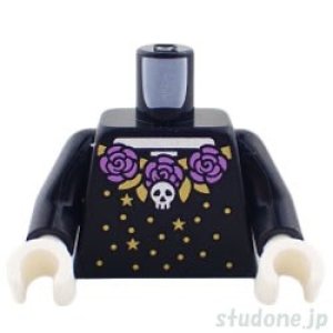 画像1: トルソー（カトリーナ ドレス ブラック・ローズ/スカル/スター ドット） (1)