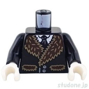 画像1: トルソー（コート ブラック・ファー/ネクタイ） (1)