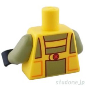 画像2: トルソー（オーバーオール イエロー・シャツ オリーブグリーン） (2)