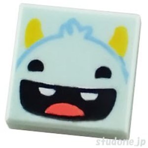 画像1: 1x1タイル（スマイル モンスター フェイス） (1)