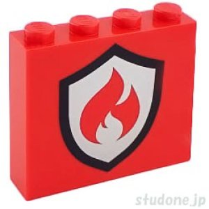 画像1: 1x4x3ブロック（ファイアロゴ） (1)