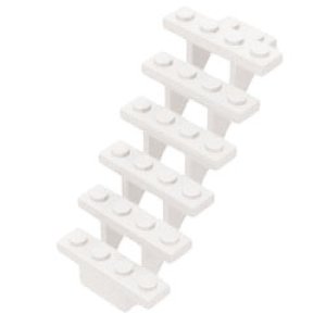 画像1: 階段7x4x6（ホワイト） (1)