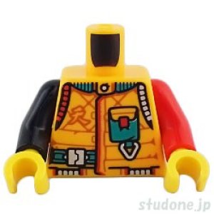 画像1: トルソー（スキューバ スーツ ブライトライトオレンジ・ストラップ/ポケット/クラウド） (1)