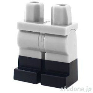 画像1: レッグ（ライトブルーイッシュグレー・ブーツ ブラック） (1)