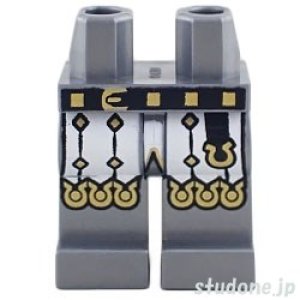 画像1: レッグ（フラットシルバー・キャッスル サーコート・ダイヤモンド/スカラップエッジ） (1)