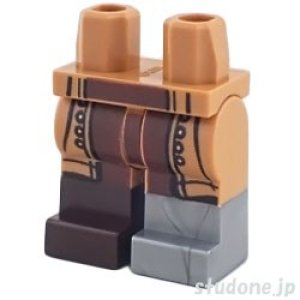 画像1: レッグ（ミディアムヌガー・センターパネル ダークブラウン/ブーツ ダークブラウン/フラットシルバー） (1)