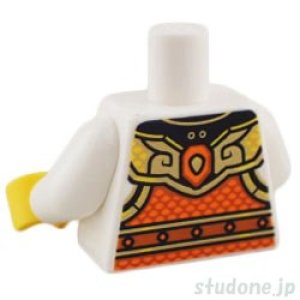 画像2: トルソー（アーマー イエロー ダークオレンジ・ゴールド バックル/ウルフ ヘッド） (2)