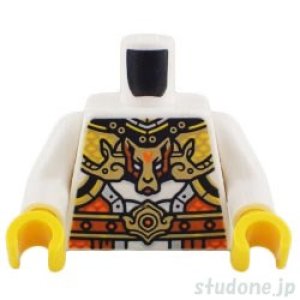 画像1: トルソー（アーマー イエロー ダークオレンジ・ゴールド バックル/ウルフ ヘッド） (1)