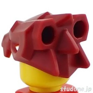 画像2: ドラゴン ハーフ ヘッドギア（ダークレッド） (2)