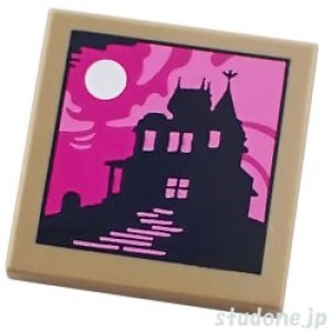 画像1: 2x2タイル（ホーンテッド マンション 風景画） (1)