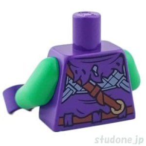 画像2: トルソー（チュニック タタード ダークパープル・ベルト/ストラップ） (2)