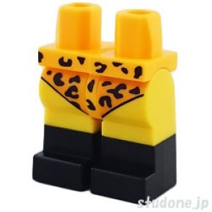 画像1: レッグ（ヒョウ柄 レオタード・ブーツ ブラック） (1)