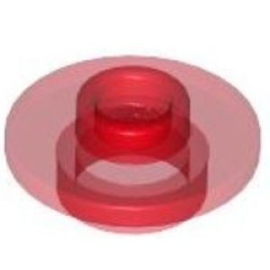 画像1: ティーソーサー（トランスレッド） (1)