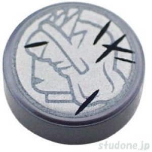 画像1: ラウンド1x1タイル（コイン・レディ リバティ ヘッド） (1)