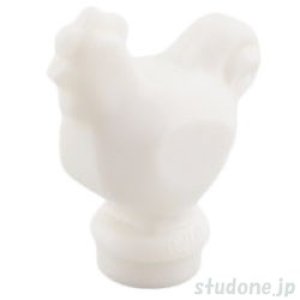 画像1: ニワトリ（ホワイト/無地） (1)