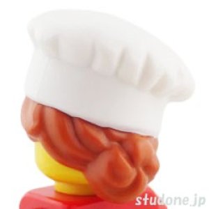 画像2: ヘア（ダークオレンジ・クック帽/ホワイト） (2)