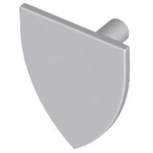 画像1: ライトブルーイッシュグレー シールド（逆三角形） (1)