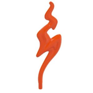 画像1: フレイム ウェーブラウンド バーエンド（レディッシュオレンジ） (1)