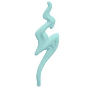 画像1: フレイム ウェーブラウンド バーエンド（ライトアクア） (1)