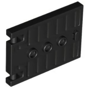 画像1: ドア1x5x3・3スタッド（ブラック） (1)