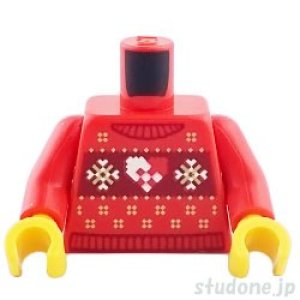 画像1: トルソー（フェアアイルセーター レッド・ハート/スノーフレーク） (1)