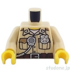 画像1: トルソー（ポリス シャツ タン・ラジオ/バッジ/水筒） (1)