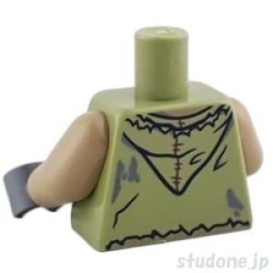 画像2: トルソー（タダード ベスト オリーブグリーン・フード/汚れ） (2)