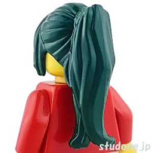 画像2: ヘア7-012（ダークグリーン） (2)