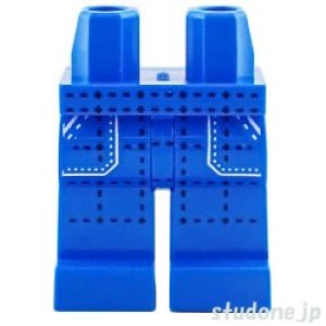 画像1: レッグ（ブルー・ブラック ステッチ/ホワイト） (1)