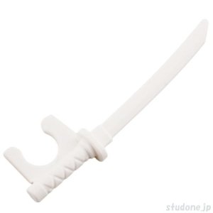 画像1: 日本刀・ネックブラケット（ホワイト） (1)