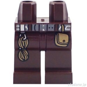 画像1: レッグ（ダークブラウン・ポーチ/カラビナ/ロープ） (1)