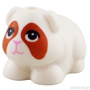 画像1: コーギーモルモット（ホワイト） (1)