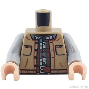 画像1: トルソー（オープン ベスト ダークタン・チェック シャツ） (1)