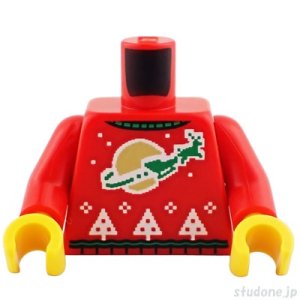 画像1: トルソー（フェアアイルセーター/レッド・トナカイ そり/クラシックスペースムーン） (1)