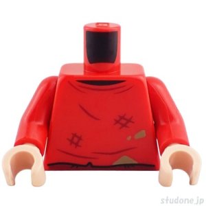 画像1: トルソー（セーター レッド・汚れ/パッチ） (1)