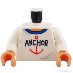 画像1: トルソー（シャツ ホワイト・ANCHOR） (1)