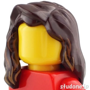 画像2: ヘア13-018（ダークブラウン/ミディアムヌガー ヌガー メッシュ） (2)