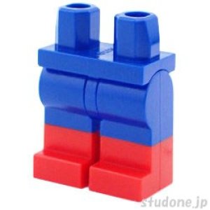 画像1: レッグ（ブルー・レッド ブーツ） (1)