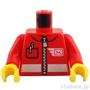 画像1: トルソー（ジャケット レッド・エアメール/ジッパー/ペン） (1)