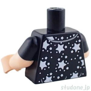 画像2: トルソー（シャツ ブラック・ホワイト スター パターン） (2)