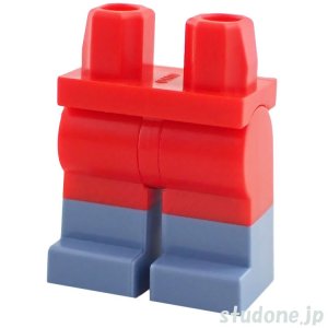 画像1: レッグ（レッド・ブーツ/サンドブルー） (1)