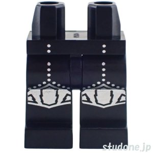 画像1: レッグ（ブラック・シルバー ドット/ニープレート） (1)