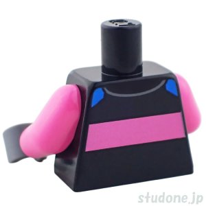 画像2: トルソー（レーシング スーツ ブラック・ストライプ ダークピンク/Alpine Formula 1） (2)