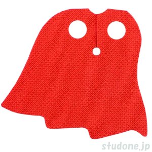 画像1: ケープ・スポンジ・非対称（レッド） (1)