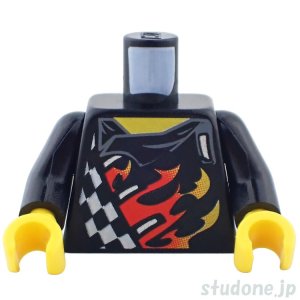 画像1: トルソー（ワールドレーサー フレイム/チェック・スカル バックプリント） (1)