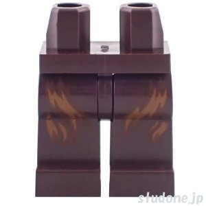 画像1: レッグ（ダークブラウン・ファー ダークオレンジ） (1)