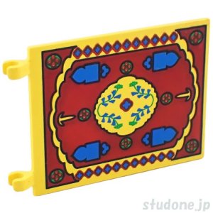 画像1: オリエントフラッグ6x4（イエロー・ブラウン） (1)